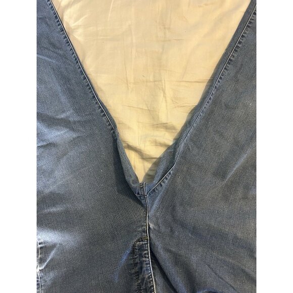 Charter Club 14 Petite womens blue jeans Lexington straight stretch DISTRESSED - Picture 12 of 12